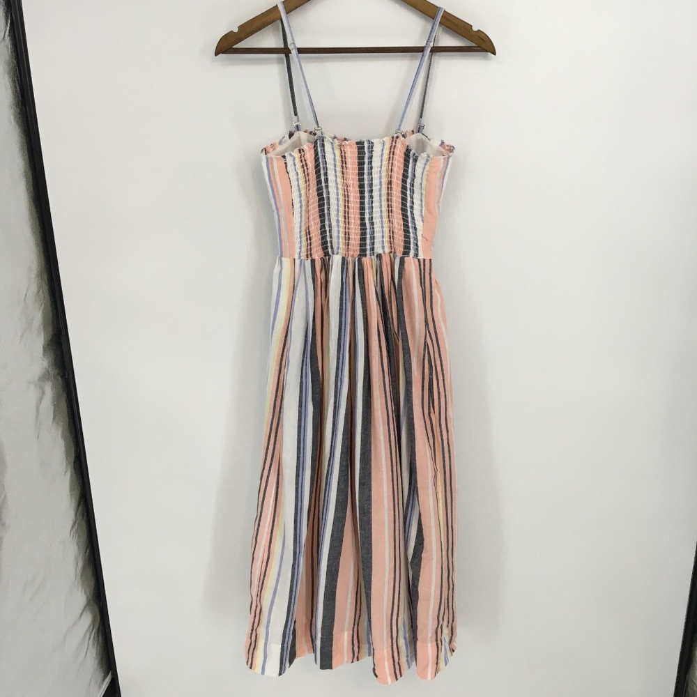 Free People Lilah Striped Pleated Midi Tube Dress - Picture 3 of 8